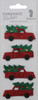 6 Pack - Little Birdie Holiday Embellishments 4/Pkg-Truck Rossler - CR90003 - 8903236724561