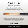 Willow Wolfe Callia Artist Liner Brush-20/0 1200L200