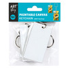 6 Pack Little Birdie Customizable Canvas Keychain MDF 4/Pkg-1.5"X3" CR91083 - 8903236735369