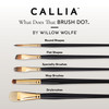 Willow Wolfe Callia Artist Filbert Fan Brush-4 1200FF4