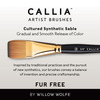 Willow Wolfe Callia Artist Filbert Brush-6 1200FB6