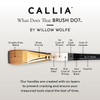 Willow Wolfe Callia Artist Filbert Brush-10 1200FB10