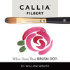 Willow Wolfe Callia Artist Filbert Brush-10 - 1200FB10 Willow Wolfe Callia Artist Filbert Brush-10 - 1200FB10