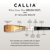 Willow Wolfe Callia Artist Filbert Comb Brush-1/4" - 1200FC14