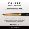 Willow Wolfe Callia Artist Round Brush-12 1200R12