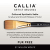 Willow Wolfe Callia Artist Filbert Brush-2 - 1200FB2