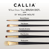 Willow Wolfe Callia Artist Dodo Drybrush Brush-1/8" 1200AD18