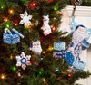 Bucilla Felt Ornaments Applique Kit Set Of 6-Arctic Santa & Friends 89697E