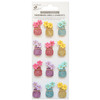 Little Birdie Mini Glitter Embellishments 12/Pkg-Flower Vase CR78693 - 8903236607819