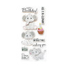 Little Birdie Birthday Wishes Embellishment 10/Pkg-Cute Elephant - CR79797