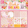 Little Birdie Cardstock Pack 6"X6" 24/Pkg-Boho Dreams - CR83875 - 8903236661682