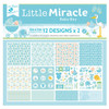 Little Birdie Little Miracle Cardstock Pack 6"X6" 24/Pkg-Baby Boy CR85664 - 8903236680560