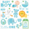 Little Birdie Little Miracle Cardstock Pack 6"X6" 24/Pkg-Baby Boy CR85664