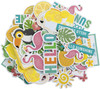 Little Birdie Ephemera Embellishment 82/Pkg-Sunshine & Lemonade CR79496