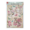 Little Birdie Decoupage Paper A4 4/Pkg-Robin Garden DECOUA4-81873 - 8903236641028