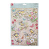 Little Birdie Decoupage Paper A4 4/Pkg-Robin Garden DECOUA4-81873