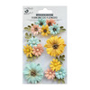 Little Birdie Fairy Garden Paper Flowers 5/Pkg-Sunshine And Lemonade - 5A0029DG-79413 - 8903236615241