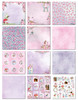 Little Birdie Cardstock Pack 12"X12" 12/Pkg-Fairy Sparkle CR79504