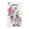 Little Birdie Fairy Rosa Paper Flowers 2/Pkg-Fairy Sparkle - FAIRYROS-79427 - 8903236615388