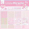 Little Birdie Little Miracle Cardstock Pack 12"X12" 12/Pkg-Baby Girl CR85668 - 8903236680607