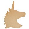 Little Birdie MDF Base Unicorn Head 10"X13"-Unicorn Head CR86419 - 8903236688115
