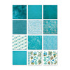 Little Birdie Cardstock 6"X6" 24/Pkg-Aqua Medley - CR79763