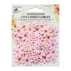 Little Birdie Sparkle Florettes Paper Flowers 80/Pkg-Pearl Pink SPRKLFL3-70145 - 8903236519907