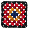 Red Heart All in One Granny Square-Black - Moody Cherry - E310GS-2019