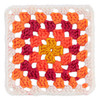 Red Heart All in One Granny Square-Soft White - Citrus Twist - E310GS-2002