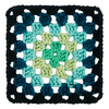Red Heart All in One Granny Square-Black - Cyber Leaf - E310GS-2021