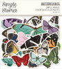 3 Pack - Simple Vintage Essentials Bits & Pieces Die-Cuts 44/Pkg-Butterfly, Color Palette - VCP22231 - 810112389975