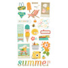 3 Pack Summer Snapshots Chipboard Stickers 6"X12"SMS22017