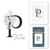Spellbinders BetterPress Letterpress System Press Plates-Floral P BP139