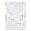 Tonic Studios Die, Stamp & Stencil Collection-Splendiferous Corsage - 5372E