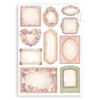 Stamperia A5 Washi Pad 8/Pkg-Romance Forever - SBW02