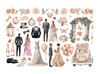 Stamperia Cardstock Ephemera Adhesive Paper Cut Outs-Romance Forever Ceremony Edition - DFLCT37