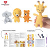 Red Heart Amigurumi Crochet Kit Collection - Safari-Giraffe, Lion, Tiger & Elephant - RHPPCK1 Red Heart Amigurumi Crochet Kit Collection - Safari-Giraffe, Lion, Tiger & Elephant - RHPPCK1