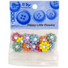 Dress It Up Embellishments-Happy Little Flowers DIUBTN-10110 - 787117584103