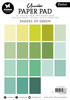 Studio Light Essentials Unicolor Paper Pad 5.8"X8.25" 36/Pkg-Nr. 156, Shades Of Green ESUPP156