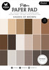Studio Light Essential Patterned Paper Pad 5.8"X8.25" 36/Pkg-Nr. 166, Shades Of Brown - ESPPP166 - 8713943150429