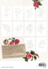 Jenine's Mindful Art Coloring Paper Pad 5.8"X8.25" 20/Pkg-Nr. 159, 10X2 Flowers ESCPP159