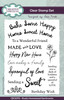 Creative Expressions Clear Stamp Set 4"X6" By Sam Poole-Sentiments Rustic Homestead 5A0020JY-1G35R - 5055305987728