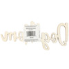 12 Pack - CousinDIY Unfinished Wood Script Phrase-Dog Mom - CCSCRIPT-1264