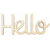 12 Pack - CousinDIY Unfinished Wood Script Phrase-Hello - CCSCRIPT-1273 - 191648105940