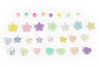 3 Pack CousinDIY Bead Tub-Pastel Hearts & Star 40003137