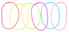6 Pack CousinDIY Rainbow Bracelet & Necklace Set40003204