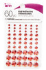 CousinDIY Adhesive Rhinestones 60/Pkg-Red CCRHINES-3072 -