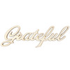 CousinDIY Unfinished Wood Script Phrase-Grateful - 5A002F6T-1268 - 191648105896