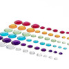 CousinDIY Adhesive Rhinestones 60/Pkg-Rainbow A50026LX-3081