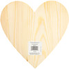 6 Pack - CousinDIY Unfinished Wood Shape-Heart 9" - 40001230